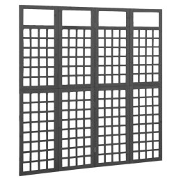 VidaXL Parawan pokojowy 4-panelowy/trejaż, drewno jodłowe, 161x180 cm