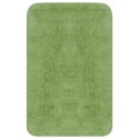VidaXL 3-częściowy zestaw mat łazienkowych, tkanina, zielony