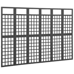 VidaXL Parawan pokojowy 6-panelowy/trejaż, drewno jodłowe, 242,5x180cm