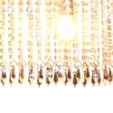 VidaXL Lampa sufitowa z kryształowymi koralikami, srebrna, 104 cm, E14