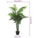 VidaXL Sztuczna palma, 18 liści, 80 cm, zielona