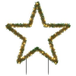 VidaXL Świąteczna gwiazda na szpikulcach, 115 LED, 85 cm