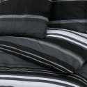 VidaXL Zestaw pościeli, czarno-biały, 225x220 cm, bawełna