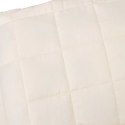VidaXL Koc obciążeniowy, kremowy, 122x183 cm, 5 kg, tkanina