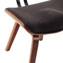 VidaXL Krzesła stołowe, 6 szt., szare, gięte drewno i tkanina