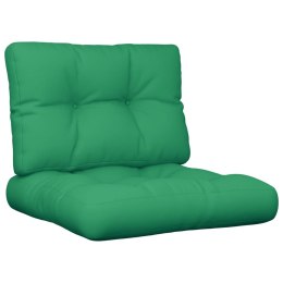 VidaXL Poduszki na sofę z palet, 2 szt., zielone, tkanina