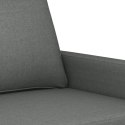 VidaXL Sofa 3-osobowa, ciemnoszara, 180 cm, tapicerowana tkaniną