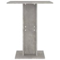 VidaXL Stolik bistro, szarość betonu, 60x60x75 cm, płyta wiórowa
