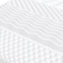 VidaXL Materac piankowy, biały 180x200 cm, 7-strefowy, twardość 20 ILD
