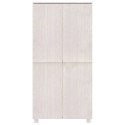VidaXL Szafa HAMAR, biała, 89x50x180 cm, lite drewno sosnowe
