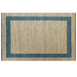 VidaXL Ręcznie wykonany dywan, juta, niebieski, 160x230 cm