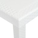 VidaXL Stół ogrodowy, 220x90x72 cm, plastikowy, biały