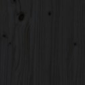 VidaXL Stolik konsolowy, czarny, 75x35x75 cm, lite drewno sosnowe