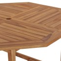 VidaXL Ogrodowy stół jadalniany, 110x110x75 cm, lite drewno tekowe