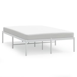 VidaXL Metalowa rama łóżka, biała, 120x190 cm