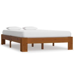 VidaXL Rama łóżka, jasnobrązowa, lite drewno sosnowe, 120 x 200 cm