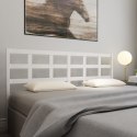 VidaXL Wezgłowie łóżka, białe, 205,5x4x100 cm, lite drewno sosnowe