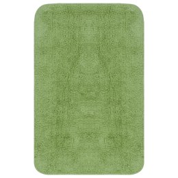 VidaXL 2-częściowy zestaw mat łazienkowych, tkanina, zielony