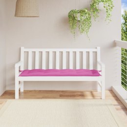 VidaXL Poduszka na ławkę ogrodową, różowa, 150x50x7 cm, tkanina