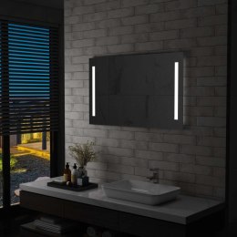 VidaXL Ścienne lustro łazienkowe z LED, 100 x 60 cm