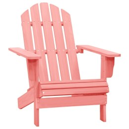 VidaXL Krzesło ogrodowe Adirondack, lite drewno jodłowe, różowe