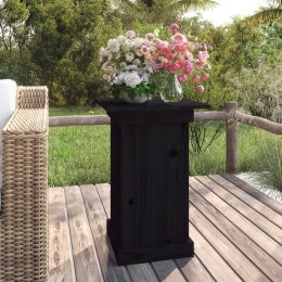 VidaXL Podstawka na kwiaty, czarny 40x40x60 cm, lite drewno sosnowe