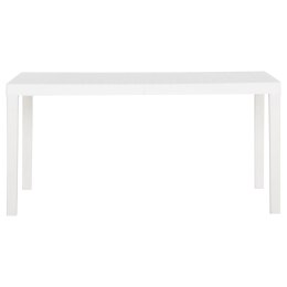 VidaXL Stół ogrodowy, 150x90x72 cm, PP, biały