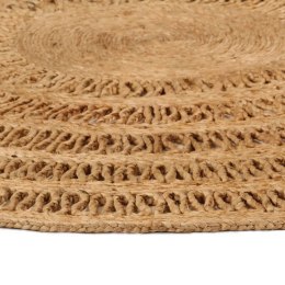 VidaXL Ręcznie pleciony dywan z juty, 150 cm, okrągły