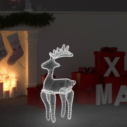 VidaXL Świąteczna dekoracja, renifer z siatki, 306 LED, 60x24x89 cm